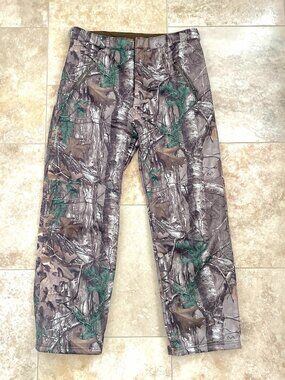 Banded Mens Fleece Lined Real Tree Camo Hunting Pants - Size XL